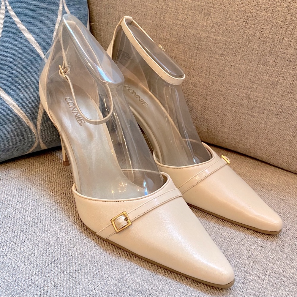 Brand New Connie Ivory Heels - Size 8.5